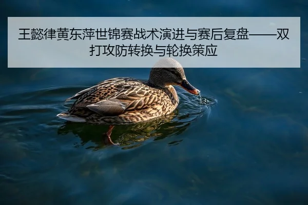 王懿律黄东萍世锦赛战术演进与赛后复盘——双打攻防转换与轮换策应